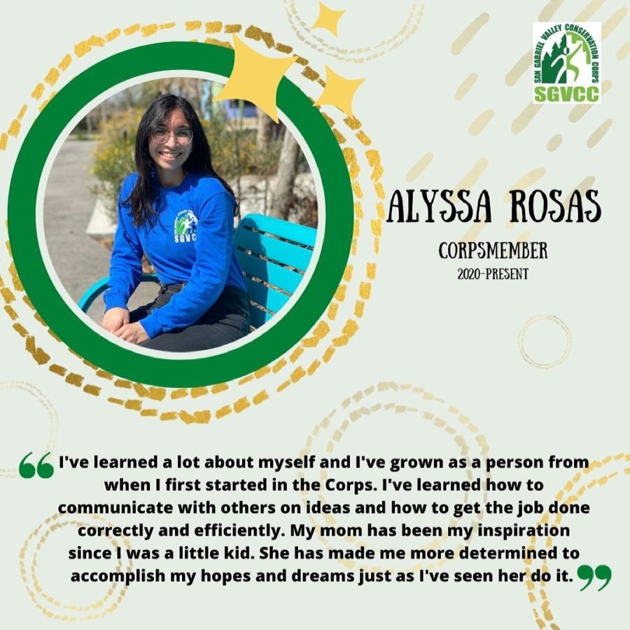 Alyssa Rosas appreciation for SGV Corps